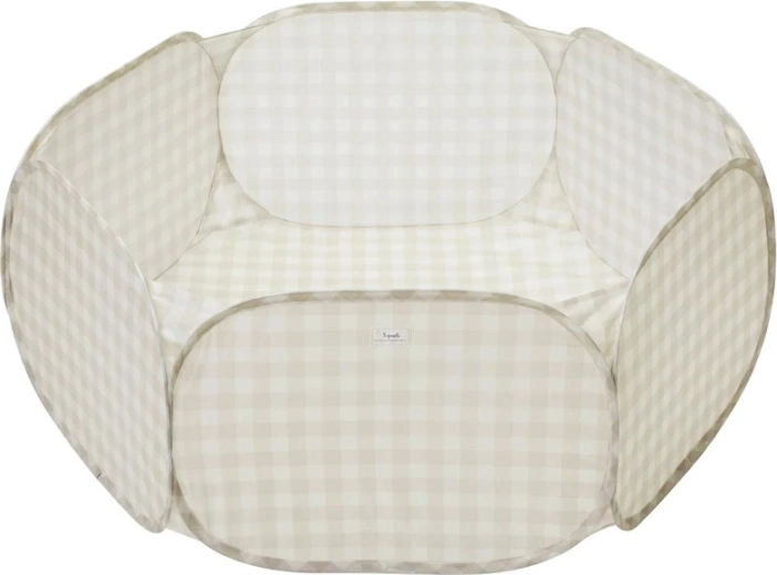 3 Sprouts sausas baseinėlis recycled gingham smėlinis