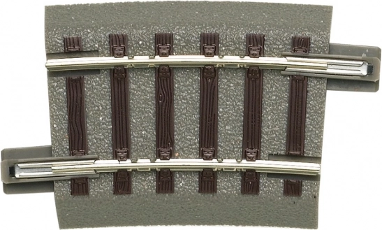 Roco geoLINE curved track R2 7.5° with roadbed