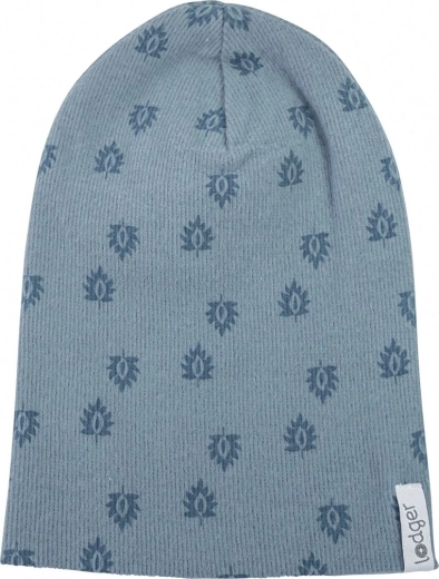 Lodger cotton beanie Beanie Print Rib Ocean 1–2 years