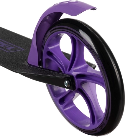 Large 200 mm wheels for a smooth ride