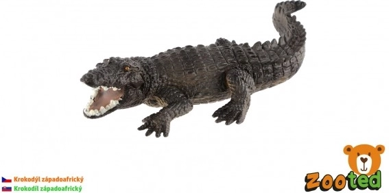Vakarų Afrikos krokodilo plastikinis modelis 17 cm