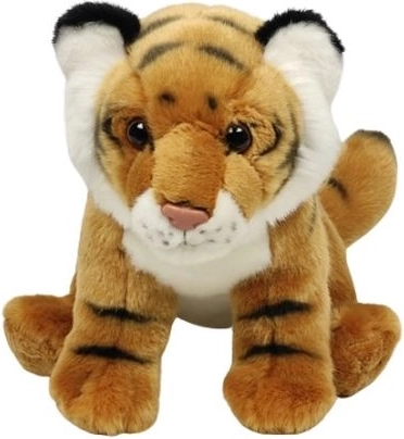 Sitting Plush Tiger Brown 25 cm
