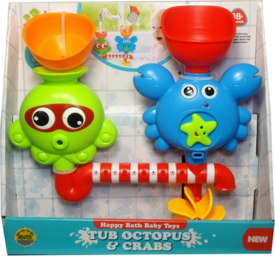 Bath toy with water mill and fountain for children 18+ months