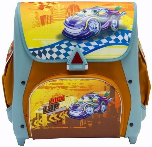 School satchel Cars 21 l, blue-orange - 1 piece