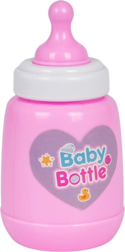 Interactive plush white puppy with leash and bottle