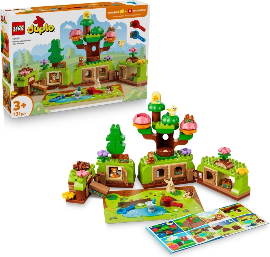 LEGO DUPLO Miško tyrinėtojai su laukiniais gyvūnais