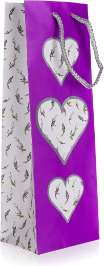 Gift bottle bag Lavender 12 × 35 × 9 cm