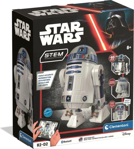 Clementoni STEM robotas STAR WARS R2-D2 – programuojamas interaktyvus modelis