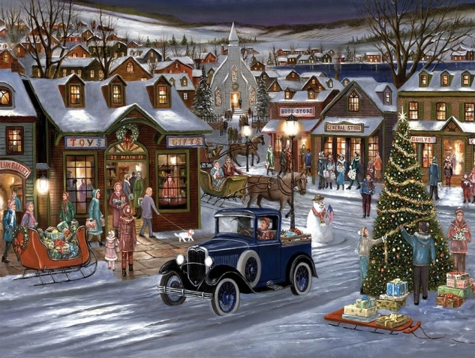 Norimpex Paint by Numbers Winter City 40 × 50 cm