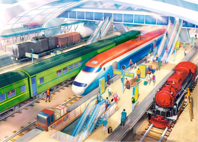 Puzzle Freight Station 180 pieces
