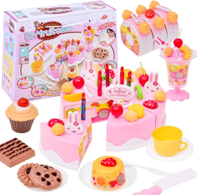 Birthday cake to slice – kids’ set for a tea party