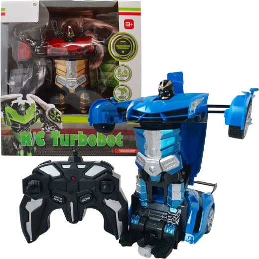 RC transforming car and robot Turbobot with remote control