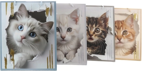Gift bag with cat motif - 1 piece