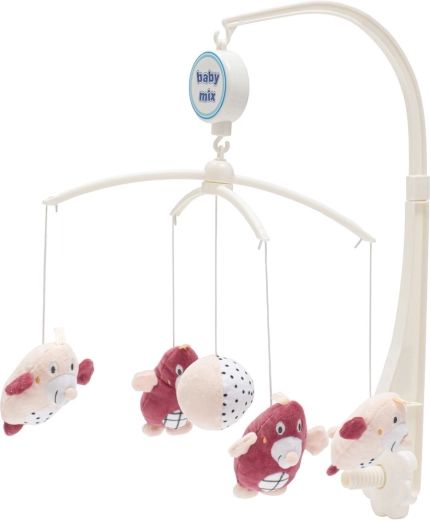 Baby Mix Crib Mobile Little Moles Pink