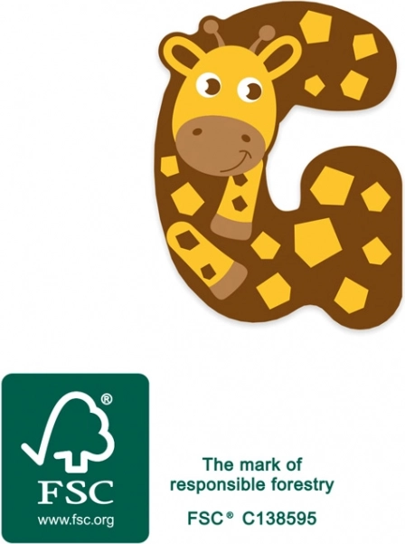 Small Foot Wooden Letter G Giraffe