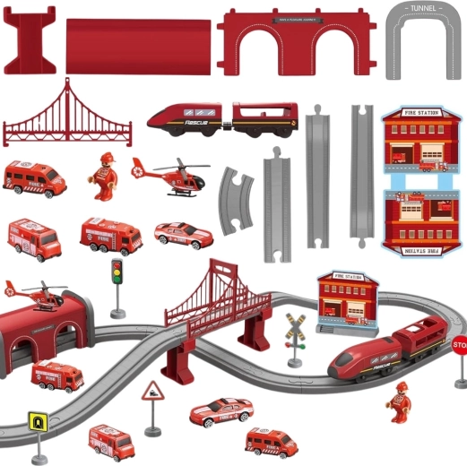 Fire and rescue station full of accessories