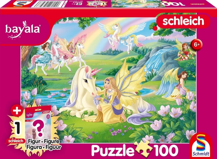 Dėlionė Bayala: stebuklingi vienaragiai (100 detalių) su SCHLEICH figūrėle