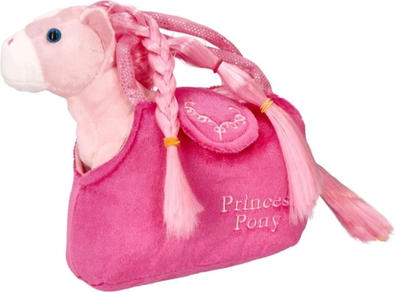 Pliušinis ponis ir rankinė Princess