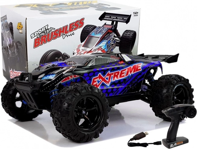 RC car 1:18 off-road 4x4 blue ENOZE, speed 45 km/h
