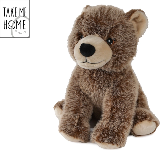 Sitting plush teddy bear Take Me Home 30 cm