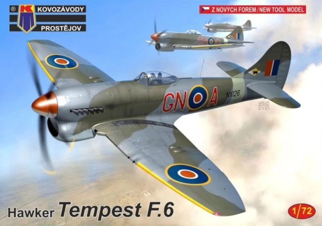 Tempest F.6 lėktuvo modelis masteliu 1/72
