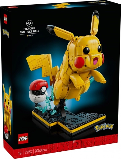 LEGO Pokémon Pikachu ir Pokéball – kolekcinis modelis
