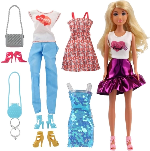 Rich set of clothes and accessories