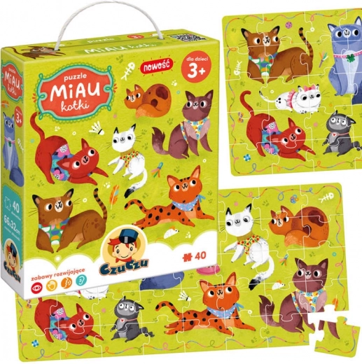 CzuCzu puzzle MIAU kittens 40 pieces