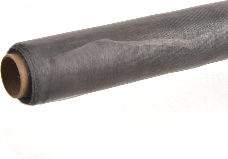 Gray organza 36 cm x 9 m for decorations and gift wrapping