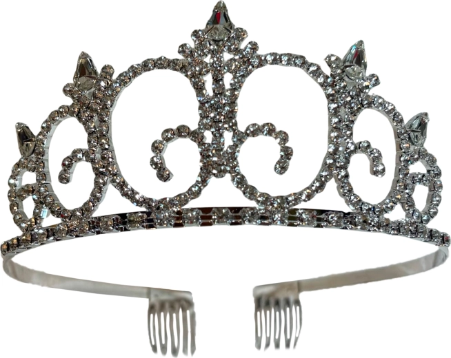 Rožinė galvos juosta Diamond Queen