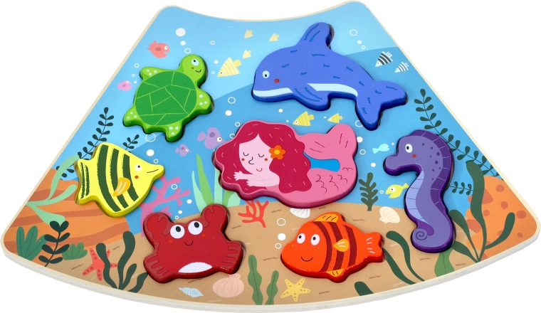 2Kids Toys Wooden Connectable Puzzle Underwater World