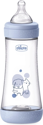Chicco anti-colic baby bottle Perfect5 300 ml, fast flow, for boys 4m+