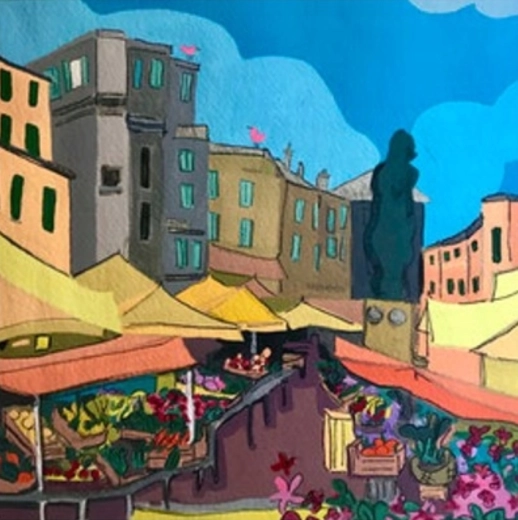 Deimantinė mozaika „Turgus“ 30 × 40 cm