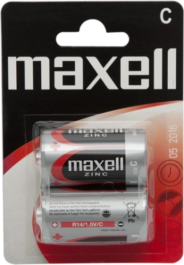 Zinc Batteries Baby C R14 1.5 V, 2 pcs