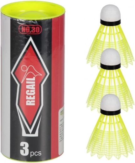 Badmintono plunksninukai tūbelėje, 3 vnt.