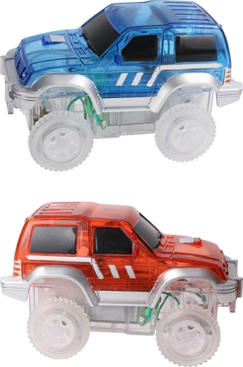 Cleverclixx magnetic race track – red car - 1 piece