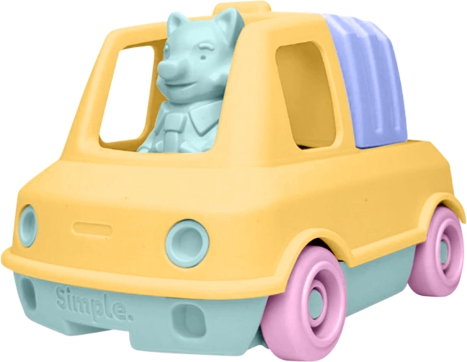 Simple. orange garbage truck for kids for sand and water play