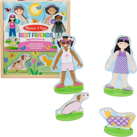Magnetinės persirengimo lėlės „Melissa & Doug Best Friends“