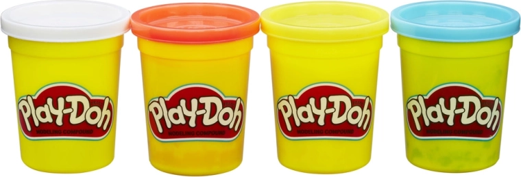 Play-Doh pradinio rinkinio plastilinas – 4 indeliai