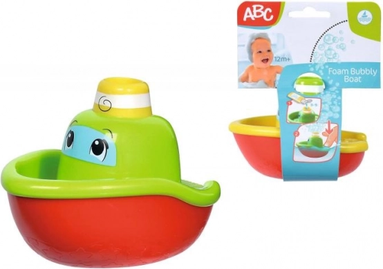 ABC vonios laivelis su burbuliukais