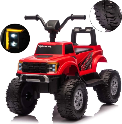 Elektrinis automobilis Milly Mally Ford F-150 Raptor raudonas