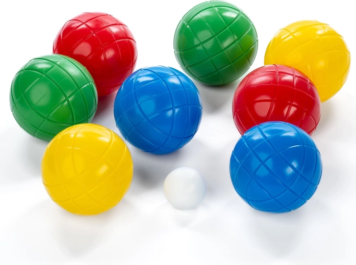 Schildkröt boccia rinkinys su spalvotais kamuoliais
