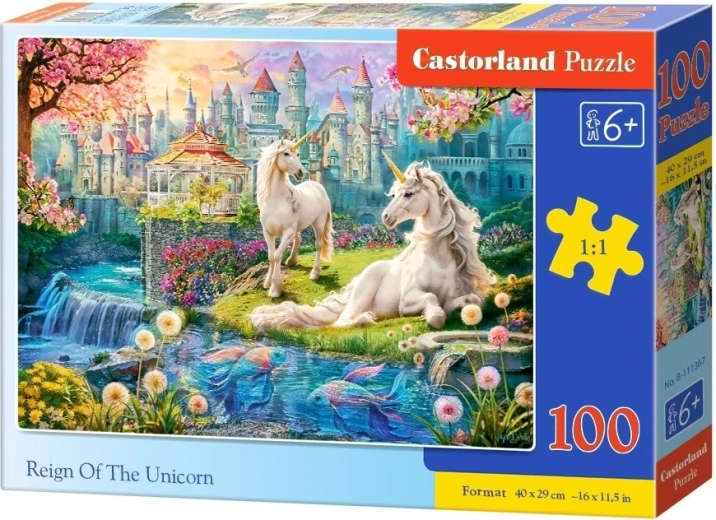 Castorland dėlionė Vienaragių karalystė 100 dalių