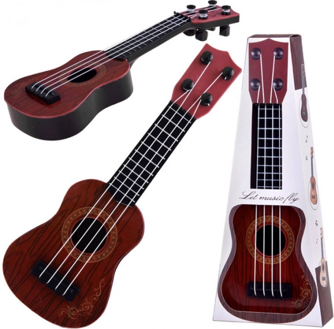Mini ukulelė vaikams 25 cm – Ruda
