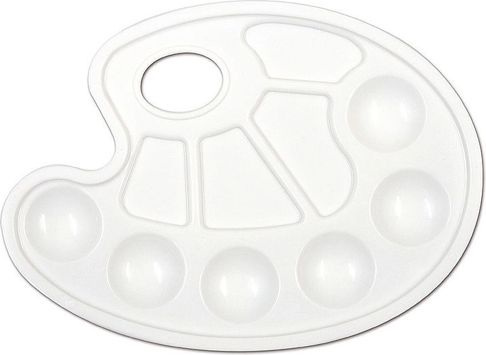 Tapybos paletė CONCORDE balta, 10 indelių