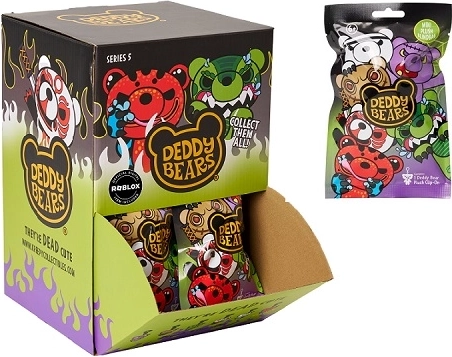 Deddy Bears Roblox pliušinis raktų pakabukas, 5 serija (blind bag)