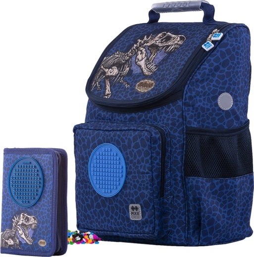 Pixie Crew mokyklinis rinkinys: kuprinė ir penalas Dino 2in1