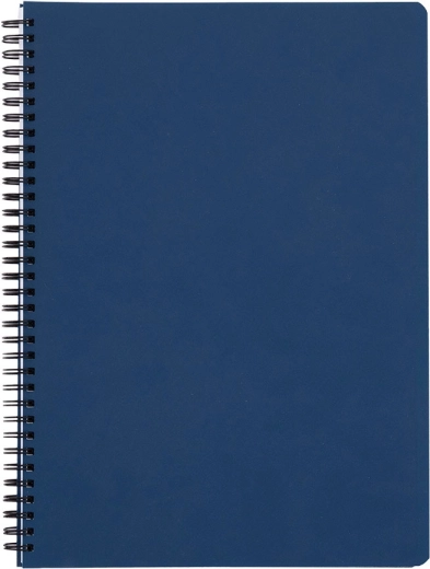 Žiedinis bloknotas A5 PP Classic mėlynas