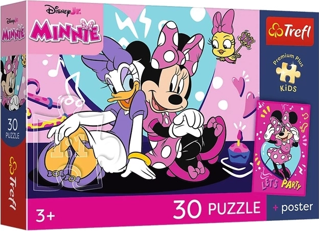 Puzzle Premium Plus Kids Linksmoji Minnie (30 dalių)