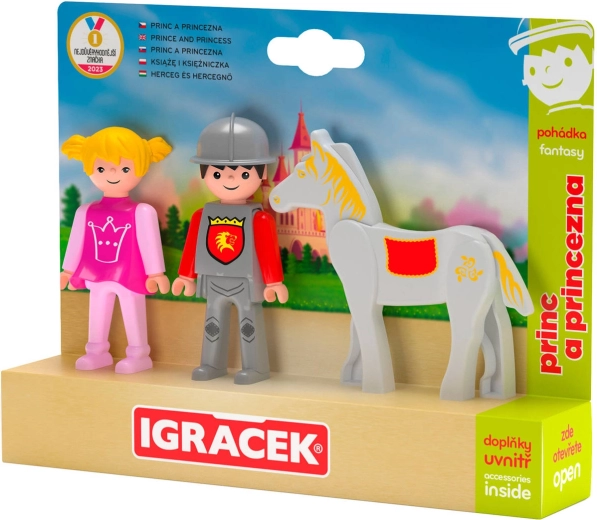 Efko Igráček trio princas ir princesė su žirgu